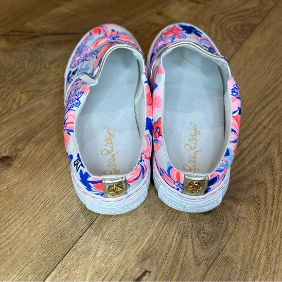 Lilly Pulitzer white, pink print slip / slide - Size 6 - Picture 8 of 10